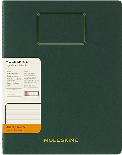 Zeszyt Moleskine Student Cahier XXL (21.6X27.9 cm) w Linie Zielony Mirt (Moleskine Student XXL Ruled Myrtle Green Soft Cover) - 8056999276881